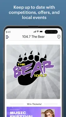 104.7 The Bear android App screenshot 1